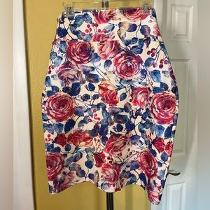 LuLaRoe Floral Pencil Skirt sz 2XL